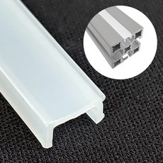 알루미늄 프로파일 부품 쫄대 홈커버 40용 화이트 길이 3M, 1개