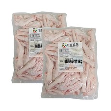 국내산 냉동 닭발 볶음용 육계닭발 뼈있는닭발 발톱있는 닭발 1kg 2봉, 2개, 2kg