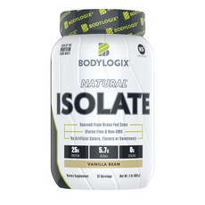 Bodylogix 無糖無麩質分離乳清蛋白粉 香草風味, 香草豆, 1個, 908g