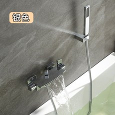 浴缸水龍頭冷熱雙把黑色牆排淋浴花灑缸, 如圖所示:如圖所示1639, 1個