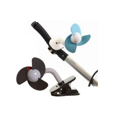 더운 여름철 시원한 유모차 손잡이 고정 선풍기 검정색