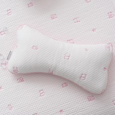 나나베딩 냉감 목 메밀베개 경추베개 팬더, 1개, 핑크