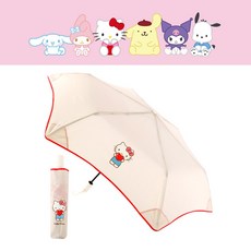 산리오 헬로키티 하트 블루밍 완전자동우산 OUHKU70100+커버세트