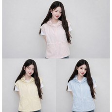 국내백화점 아이더 패딩 (최초가 149 000원) PURE (퓨어) 여성 모노메쉬 베스트 DWM23661 바람막이 점퍼 (BK파우치증정)