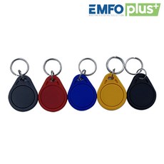 엠포플러스(주) RF카드 RFID 태그 도어락 현관 출입 13.56Mhz 125khz EMFOPLUS, RFID 열쇠고리태그 125khz-노랑, 1개