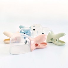 반려동물 강아지 고양이 오리모양 집게형 사료스푼 스쿱, 1개