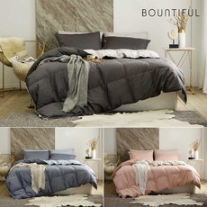 [특가할인] 5 ZERO 강추위용 구스 차렵이불+베개커버 세트, 1.구스차렵세트_블루 SS