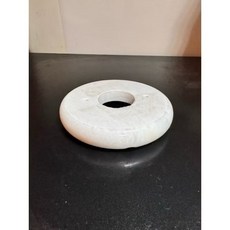 鹽燈底座 原木/玉石底座 鹽燈專用底座 穩固耐用 多尺寸可選 美觀大方, 12cm透白玉底座