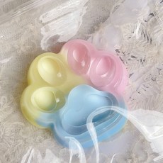 귀여운 고양이 발톱 스트레스볼 스트레스 해소 말랑이 스퀴즈볼 말랑이 장난감 공 무소음 말랑이 에어 젤리볼, 삼색 고양이 발, 1개
