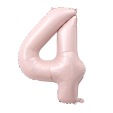 봉스 대형 숫자 풍선 베이비핑크 100cm 40인치, 1개, 베이비 핑크 4