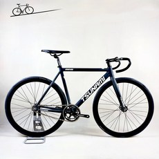 쓰나미픽시자전거 중학생 입문용 SNM100 불꽃블랙 완차 브레이크포함, 49cm, 블랙화이트, 1개, 49cm