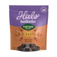 Halo 嘿囉 植物性蛋白狗餅乾 降低過敏原, 1個, 226g, 南瓜花生