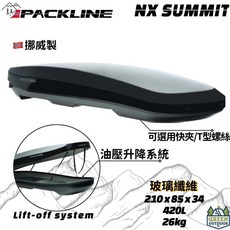 PACKLINE NX-SUMMIT 車頂箱, NX-SUMMIT 黑色, 黑色