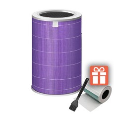 YEER醫悅氛芳 小米空氣清淨機濾網 HEPA濾芯 除臭除甲醛, 1個, ㉔紫抗菌抗病毒標準RFID_4pro, ㉔紫抗菌抗病毒標準RFID_4pro