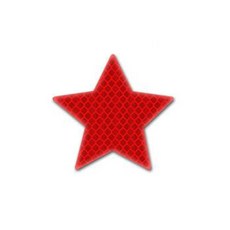 자동차 범퍼 트렁크용 반사 오각형 테이프 경고 안전 스티커 스타일링 위험 테이프 세트당 10, 4) Red, 1개