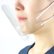 김서림 방지 급식 조리 시식대 국산 투명 향균 위생마스크, 20개, 투명.마스크, 1개입