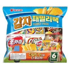 오리온 감자 패밀리팩, 6종세트, 1개