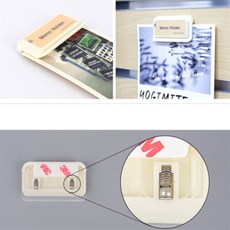건shop디자인 다용도 부착식 메모홀더 1P 50mm 메모집게