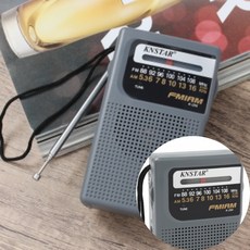 AMFM 휴대 라디오 그레이 가정용라디오