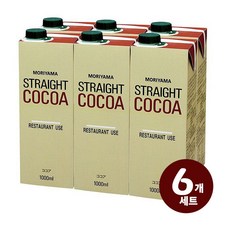 모리야마유업 진한 스트레이트 농축 코코아 1Lx6개, 1L