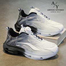 ANYOU 남성 편안한 다이얼 에어쿠션 경량 운동화 런닝화 워킹화 스포츠화