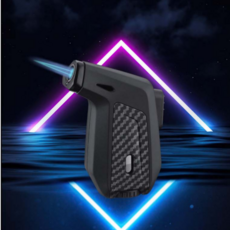 감성 캠핑 토치 택티컬 미니 스틱 원터치 점화 라이터, 블랙, 1개