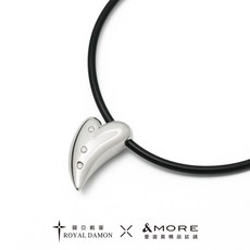 &MORE愛迪莫 x 羅亞戴蒙 鈦鍺項鍊 健康鍺錠鋼墜 魅力(小), 1個