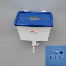 家用壁掛式塑料儲水桶水盆帶水龍頭, 1個, 加厚方口小號約10升,PC加長水龍頭