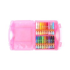 와이지통상 모나미 크레파스 18색 핑크 미술준비물 크레용, 1개, 상세페이지 참조