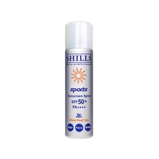 SHILLS 舒兒絲 運動防曬噴霧 SPF50+ PA++++ 臉部頭髮身體適用 90g, 1個, 戶外運動(銀)