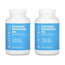 BodyBio 달맞이 꽃 오일 Evening Primrose Oil, 2개, 180정