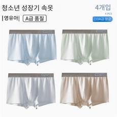 남학생 기능성 통풍 드로즈 팬티 4종세트