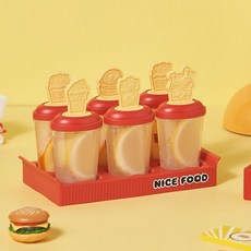 賣場新品雪糕模具冰棍模具自製雪糕模具盒雪糕模具食品級家用凍冰棒冰棍模具兒童自製冰淇淋網紅diy冰格, 1個, 夏日的瘋狂星期四（1套6支裝）