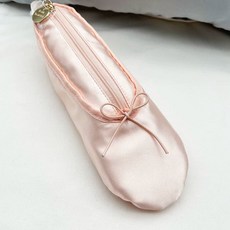 필통 발레 슈즈 신발 파우치 모양 화장품, 오렌지 핑크