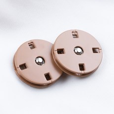 메탈 스냅단추 코트 의류 대형, 6세트, 17_카키 4구 스냅 단추 20mm 6세트 50센트 동