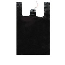 크린아이 검정 손잡이 비닐봉투 4호, 18L, 100개