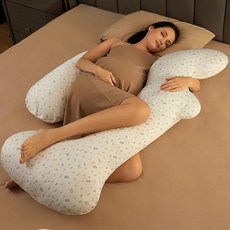 수유 임산부베개 바디필로우 대형 풀직물 수면 필수템 극세사 숙면 임산부바디필로우 모유, 5-in-1 멀티 기능
