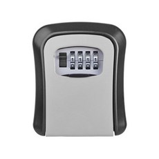 防水防塵壁掛密碼鑰匙盒 防盜密碼鎖收納盒 鑰匙儲物盒, 黑灰, 1套