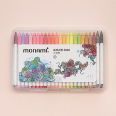 모나미 수성 캘리그라피 프러스펜 3000, 48색