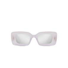 로에베 로고 장식 직사각 프레임 선글라스