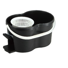 【Rocktone】RT-C9228 台灣製搖滾雞360度旋轉腳踏式脫水拖把桶(空桶) -輕鬆清潔, 1個, 黑