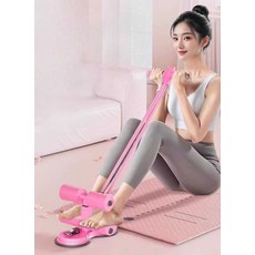 두리 다이어트운동기구 뱃살운동기구 윗몸일으키기 다이어트기계, 흡착판 운동기-핑크