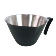 원두걸스 스텐 에스프레소 샷잔 스테인레스 저그 벨크리머 눈금, 1개, 블랙