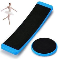 Motionchic 휴대용 터닝 보드 피겨 아이스 스케이팅 스피너 2개 발레 댄서 스케이터 체조 선수 치어리더 훈련용 균형 개선 피루엣 장비 (핑크), 블루