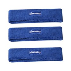 Kimoni 30 號毛巾頭帶頭帶 3ea, 藍色, 3個