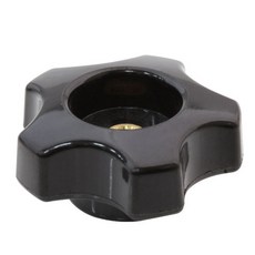 KN-4514-45-06 배크라이트 관통형 오각 노브 손잡이 너트형, M6, 22mm, 1개