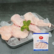 올품 국내산 가슴살 슬라이스, 2개, 1kg