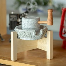 옛날 전통 맷돌 콩갈이 으깨기 두부 절구 체험 콩비지 순두부 분쇄, 1개