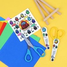 어몽어스 어린이 유아 안전 가위 안전캡