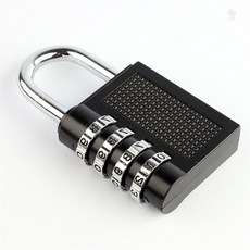 블랙 비밀번호자물쇠 비밀번호잠금장치 다이얼자물쇠, 1개